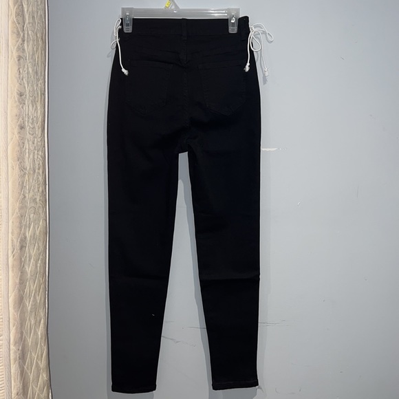 SHEIN black straight leg jeans trouser. US 4. - Picture 5 of 7